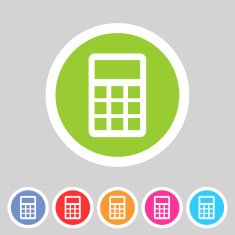 calculator flat icon N2