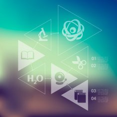 education infographic with unfocused background N46