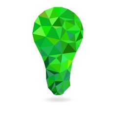 polygon idea light bulb