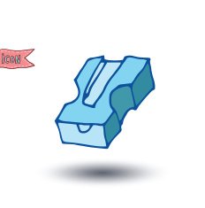 sharpener Back to school icons vector illustration N2