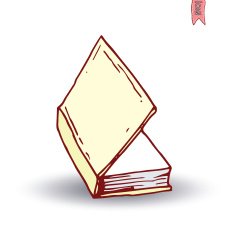 Book icon isolated illustration vector