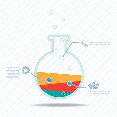 Business experiment Colorful vector design