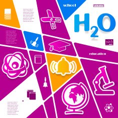 Education sticker infographic N85