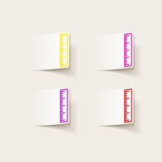 realistic design element ruler N5