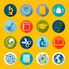 Set of education flat icons N53