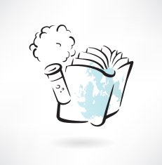 chemistry book grunge icon