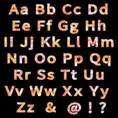 Vector Alphabet Set with geometrical pattern N5