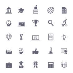 Internet education icons N2