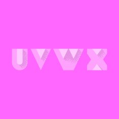 U V W X Modern Transparent Alphabet with Noise Shadow