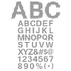 Pixel Font - Alphabets and numerals characters in retro square pixel N3