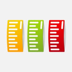 realistic design element ruler N10