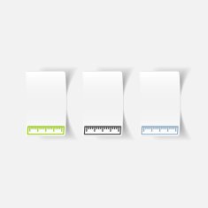 realistic design element ruler N12