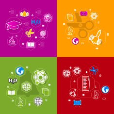 Education sticker infographic N126