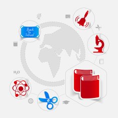 Education sticker infographic N127