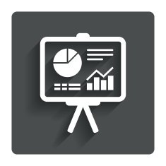 Presentation billboard sign icon Diagram symbol N9