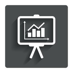 Presentation billboard sign icon Diagram symbol N10