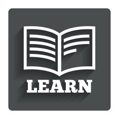 Learn Book sign icon Education symbol