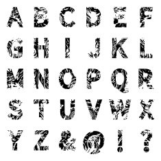 Alphabet full and Grunge N2