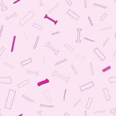 seamless pattern with character I
