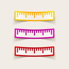 realistic design element ruler N30