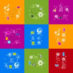 Education sticker infographic N149