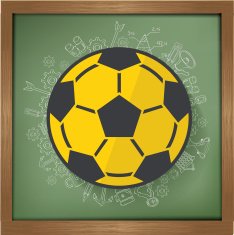 Football design on blackboard background clean vector