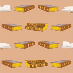 Seamless texture old book vintage vector