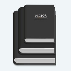 vector modern book on white background