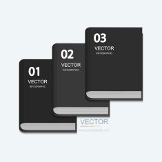 vector modern book on white background N2