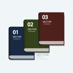 vector modern book on white background N3