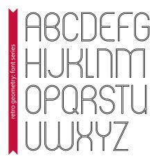Black and white slim uppercase letters delicate calligraphic