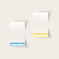 realistic design element ruler N44