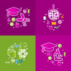 Education sticker infographic N181