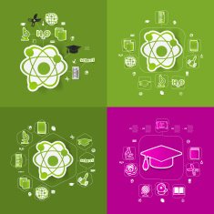 Education sticker infographic N187