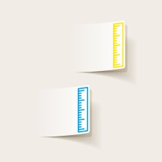 realistic design element ruler N53