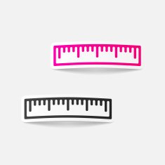 realistic design element ruler N54