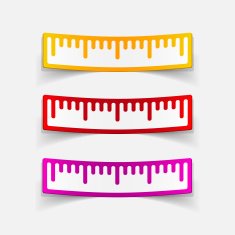 realistic design element ruler N56
