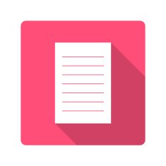 Flat design icon notebook