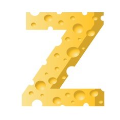 cheese letter Z