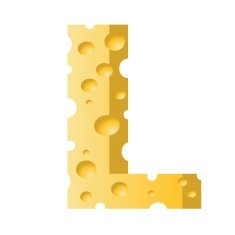 cheese letter L