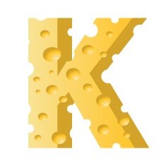 cheese letter K