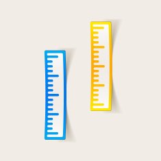 realistic design element ruler N63