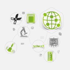 Education sticker infographic N217