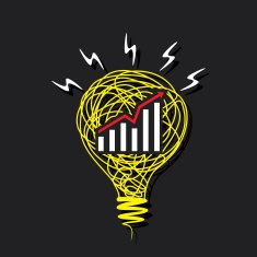 creative business growth graph design