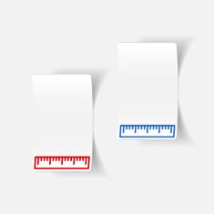 realistic design element ruler N68