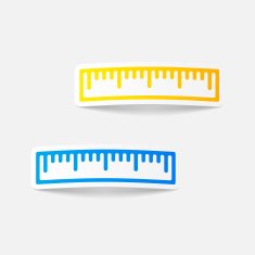 realistic design element ruler N70