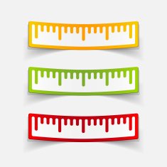 realistic design element ruler N72