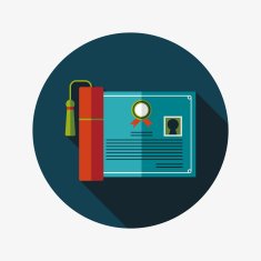 diploma flat icon with long shadow eps10 N19