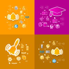 Education sticker infographic N224