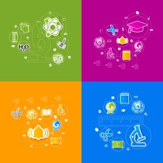 Education sticker infographic N233